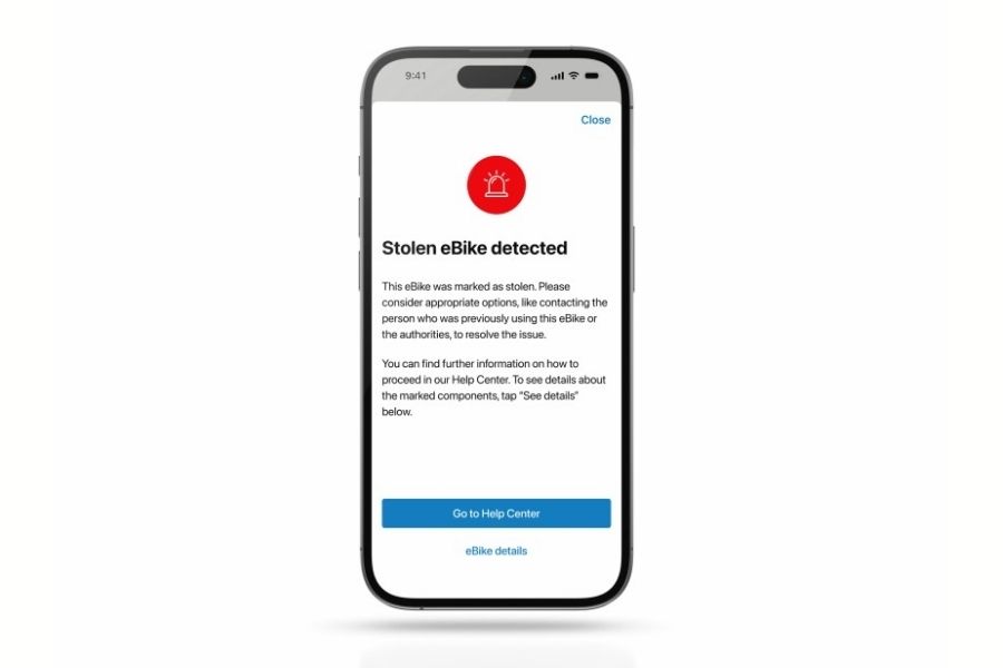 Bosch Flow app mark eBike as stolen